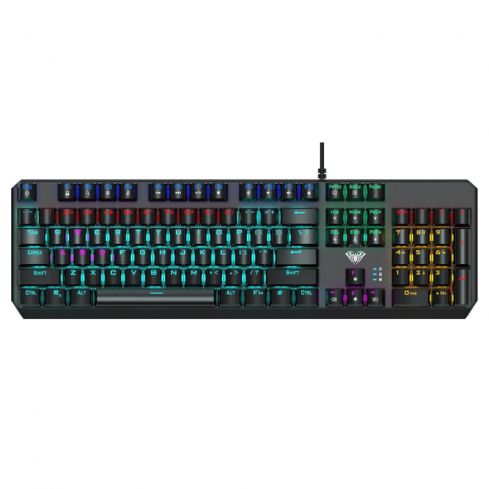 Aula Keyboard Wired Mechanical Wind, F2066 - Black