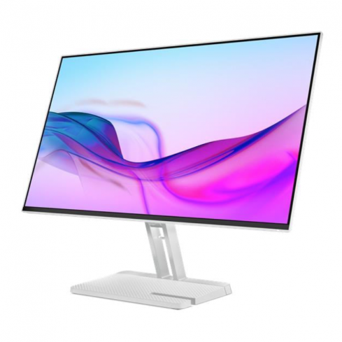 لينوفو L27i-4A شاشة 27 بوصة FHD بتقنية IPS ومعدل تحديث متكيف 48Hz – 100Hz، الموديل 67BEKAC1EU - أبيض