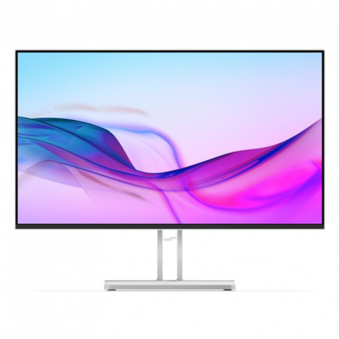 لينوفو L27i-4A شاشة 27 بوصة FHD بتقنية IPS ومعدل تحديث متكيف 48Hz – 100Hz، الموديل 67BEKAC1EU - أبيض