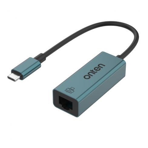  اونتن محول OTN-9598 USB-C إلى Gigabit Ethernet - أخضر