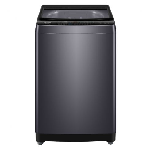  هاير غسالة ملابس تحميل علوي سعة 10 كجم، HWM100-316S8 - فضي غامق