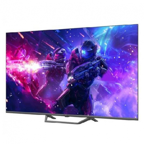 هاير 50 بوصة 4K UHD تلفزيون ذكي QLED مع جهاز استقبال مدمج، H50S80F - أسود