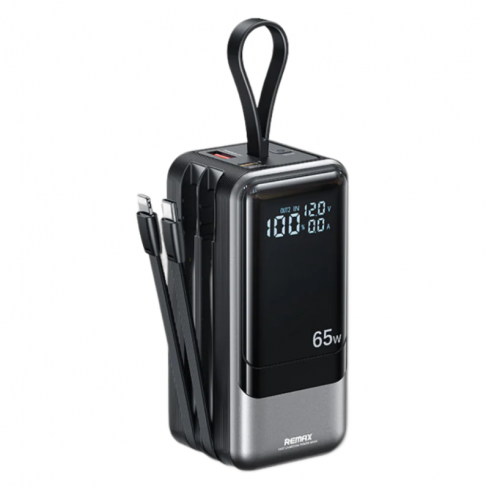 ريماكس RPP-59 باور بانك بشحن سريع من سلسلة دينبا، 20000 مللي أمبير/ساعة (PD 65 واط + QC 60 واط) - أسود