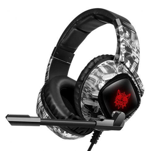  Onikuma Headphone K19 Gaming Wired - Black & Gray