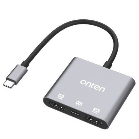 Onten USB Type-C to HDMI 2 Ports With PD 3.0 - OTN-9175S