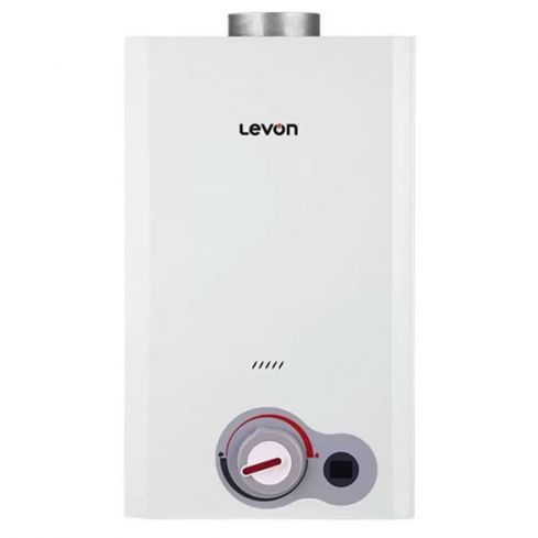 Levon Digital Gas Water Heater, 10 Liters, White - OXG