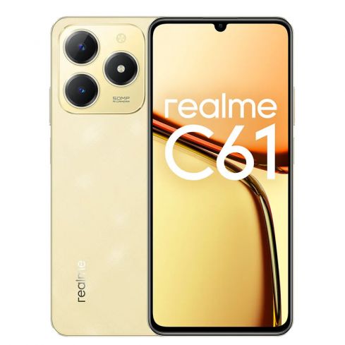 Realme C61 4GB RAM, 128GB - Sparkle Gold