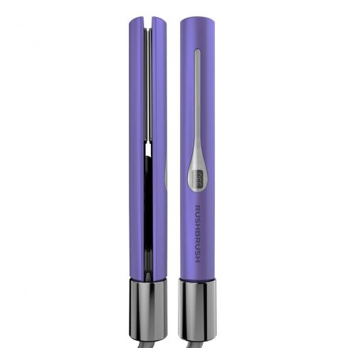 Rush Brush® X2 Infra Revolver Hair Straightener - Purple