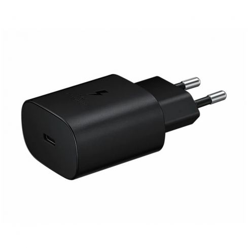 سامسونج  25 واط شاحن PD Type-C - أسود