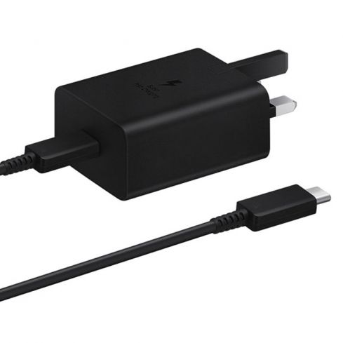 Samsung Charger Home Adaptor 45W 3 Pain With Cable Type-C To Type-C 1.8M - Black