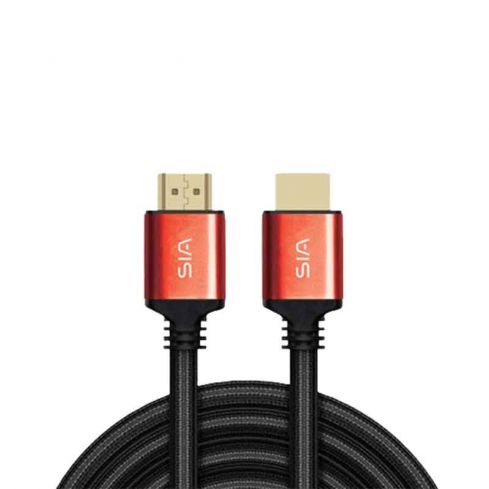 Sia Cable HDMI Braided To HDMI 4K  , 1.5M - SI-HD011R - Red