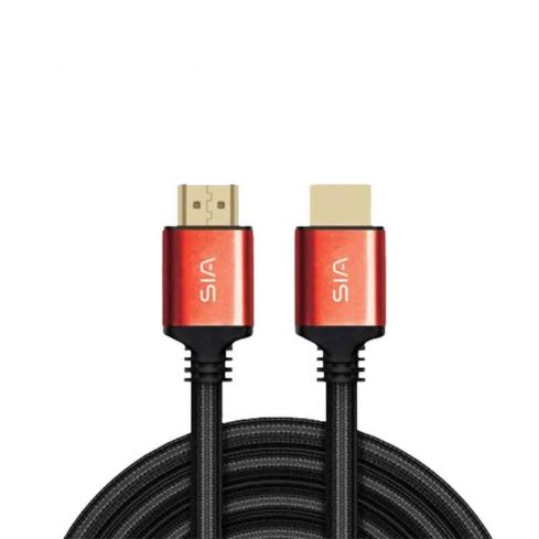 سيا كابل PVC HDMI مضفر الي HDMI 4K طول 3 متر -SIHD012R - أحمر