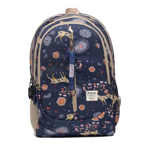 Smart Gate SG-9147 School Bag Carrying With 6 Pockets 15.6 - Dark Blue