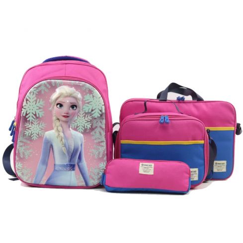 Smart Gate SG-9196 School Backpack Bundle Carrying Frozeen Kids - Pink