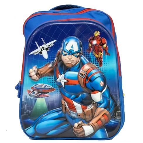 Smart Gate SG-9198 School Backpack Bundle Carrying  Captain America - Blue