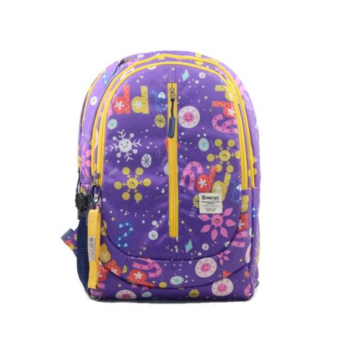 Smart Gate  SG-9208 School Backpack With 6 Pockets - Purple