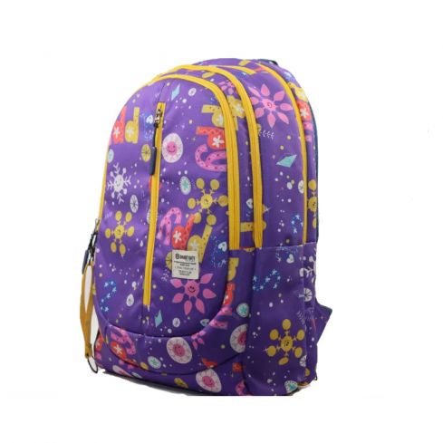 Smart Gate  SG-9208 School Backpack With 6 Pockets - Purple