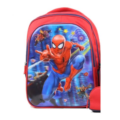 Smart Gate SG-9232 School Backpack Carrying Spider-Man 3 Bundle - Red