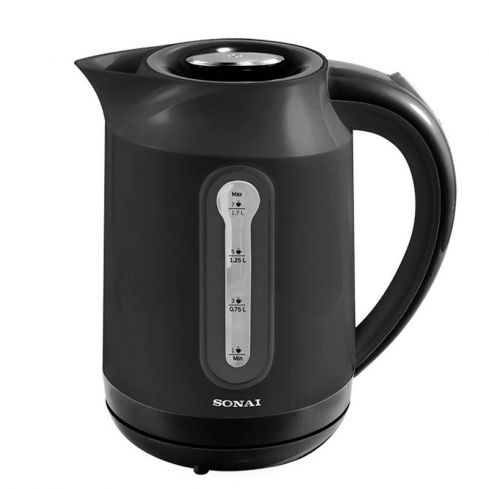 Sonai Kettle  ,2200 Watt ,1.7L - Black - MAR-3000