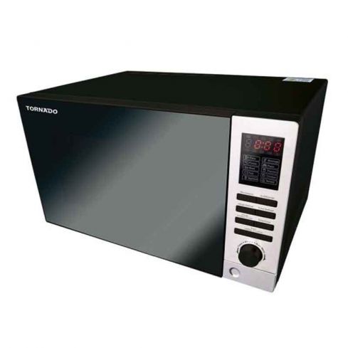 Tornado Microwave Grill 25 Liter 900 Watt 10 Menus ,Black - MOM-C25BBE-BK