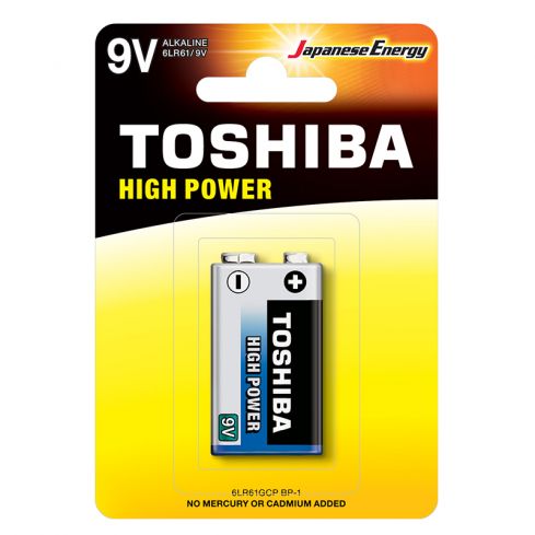 Toshiba Battery 6LR61GCP Alkaline High Power