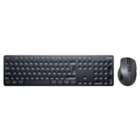 Ugreen MK006 Wireless Keyboard Mouse Combo - Black