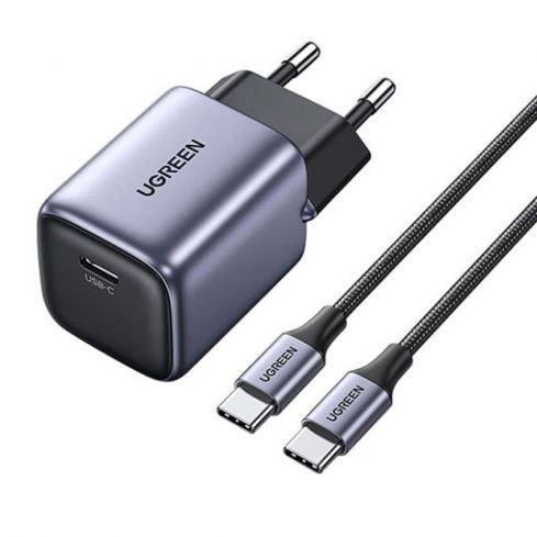 UGREEN CD319 Home Charger Adapter 30W with USB-C Cable - Black