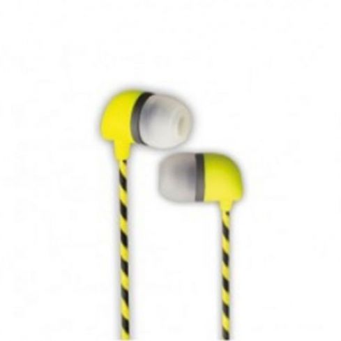 Iconz In Ear Headset With Microphone - Black / Yellow 