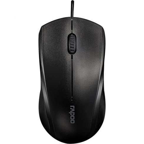 Rapoo Mouse Wired Silent N1200  Black 