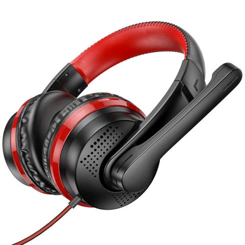 Hoco Headphone Wired Gamming , Red - W103