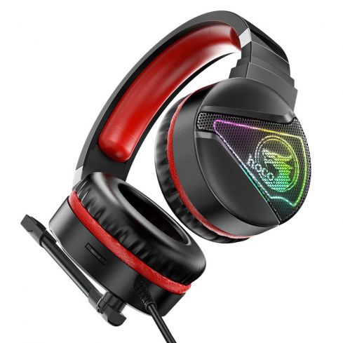 Hoco Headphone Wired Gamming , Red - W104