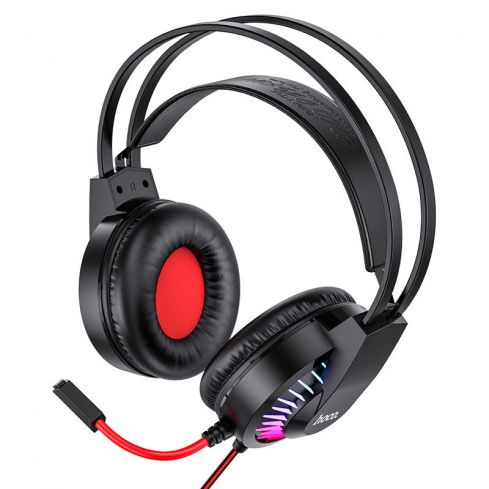 Hoco Headphone Wired Gamming , Red - W105