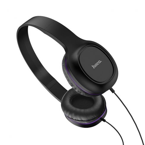 Hoco Headphone & Earphone Wired , Purple - W24 