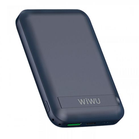 WIWU Power Bank Magnetic 10000mAh Wireless Snap Cube - Blue