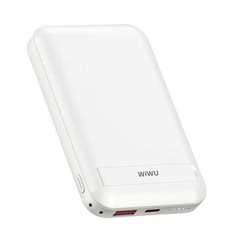WIWU Power Bank Magnetic 10000mAh Wireless Snap Cube - White