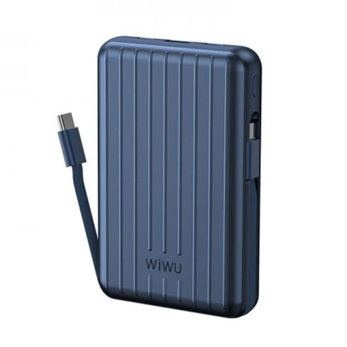 WIWU Trunk Series Power Bank Magnetic Wireless 5000mAh 15W - Blue