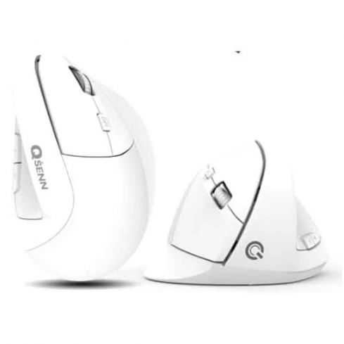 Qsenn Wireless Vertical Mouse , White - WM3100