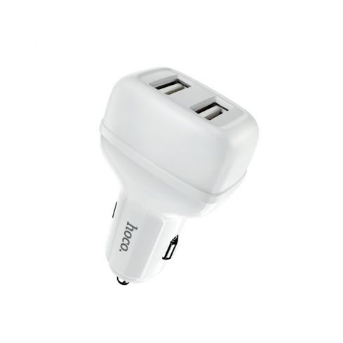 Hoco Z36 Dual Port Car Charger - White