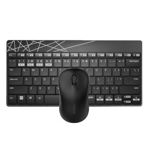 رابو كومبو ماوس ولوحة مفاتيح لاسلكي 8000 - أسود