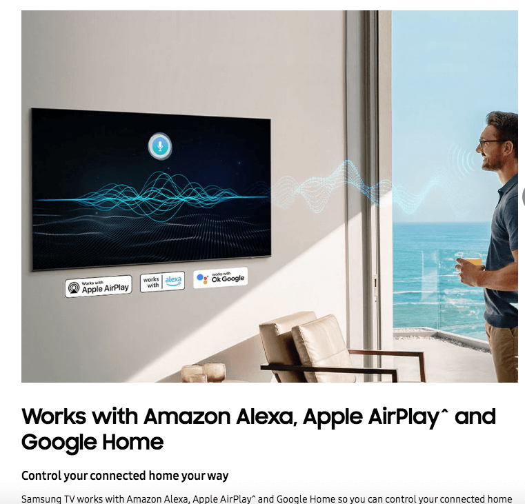 Smart Tv Amazon Alexa Samsung Alexa Google Home Mini Control