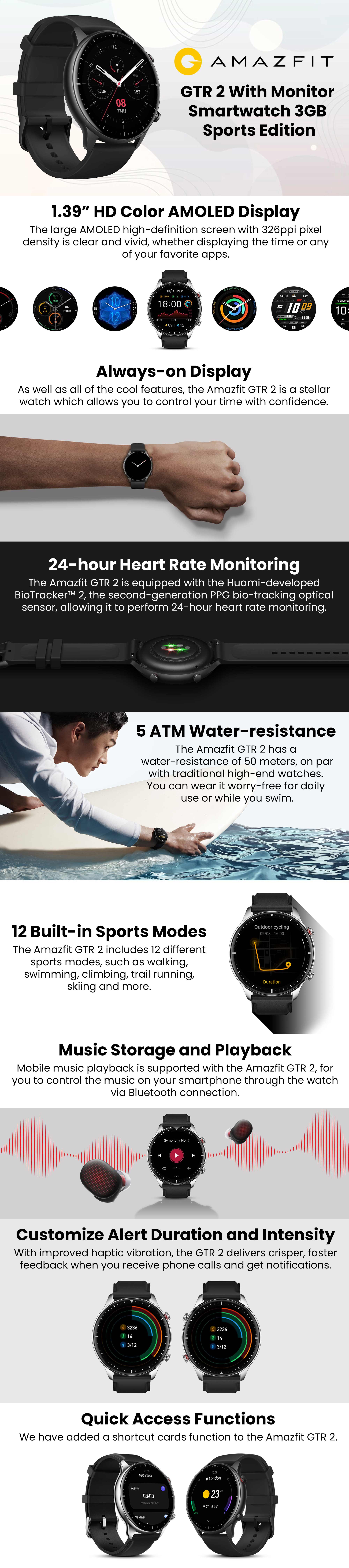 Amazfit GTR 2 Smart Watch (Sport Edition)