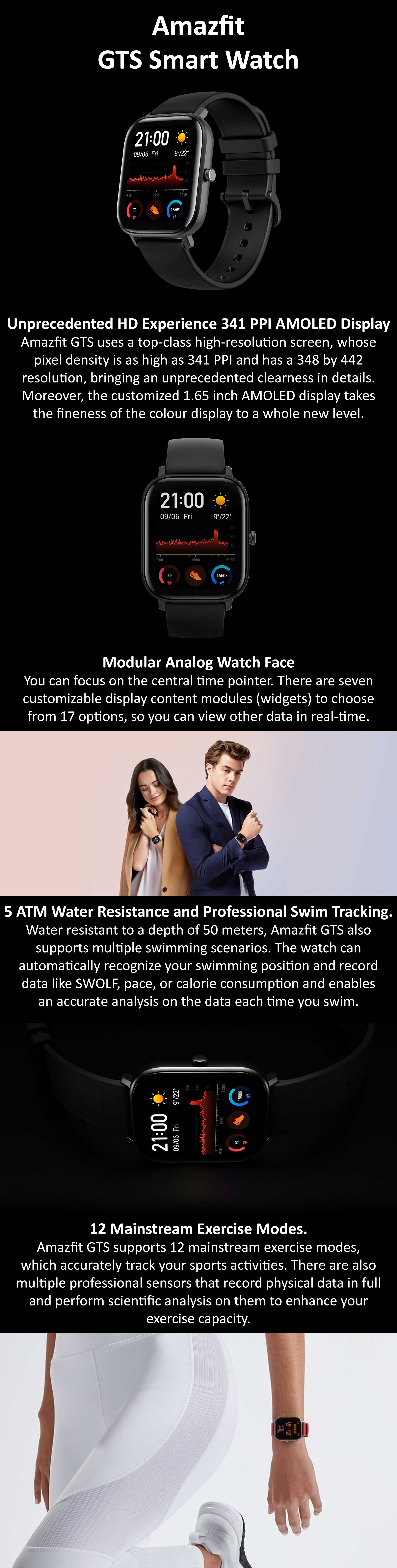 Amazfit GTS Smart Watch 42mm