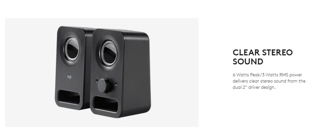 Logitech Speaker Corded Z150 2.0 PC 