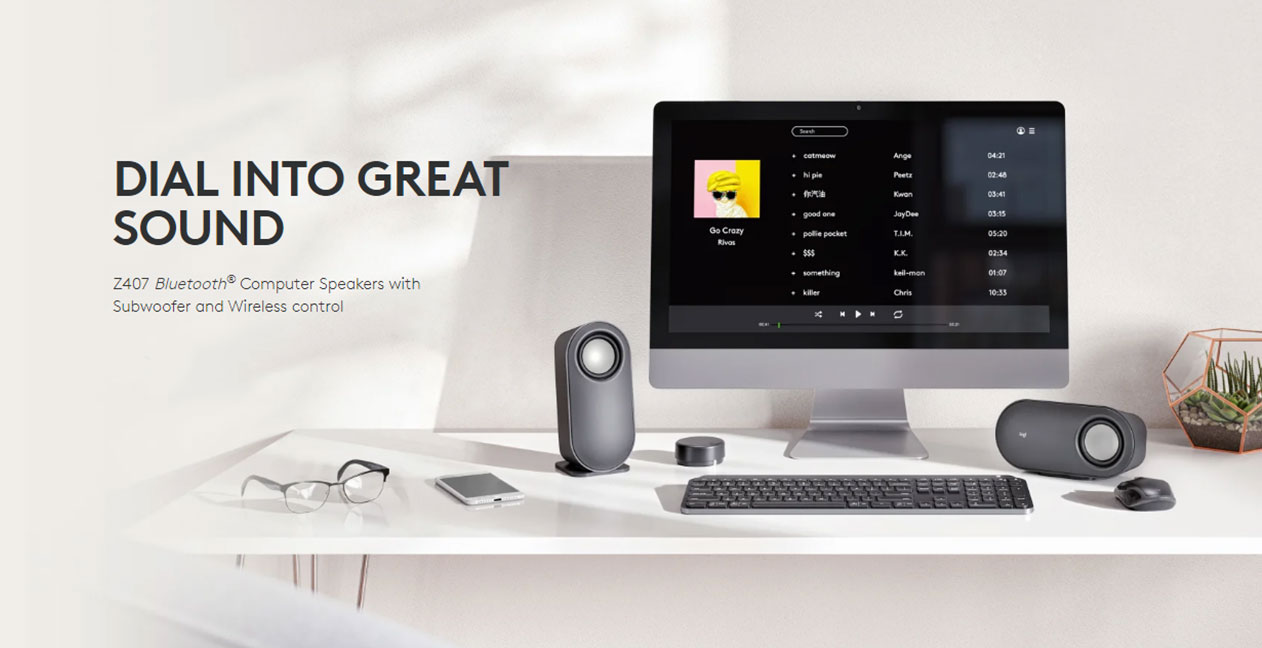 Logitech Speaker Wireless Z407 2.1 Corded